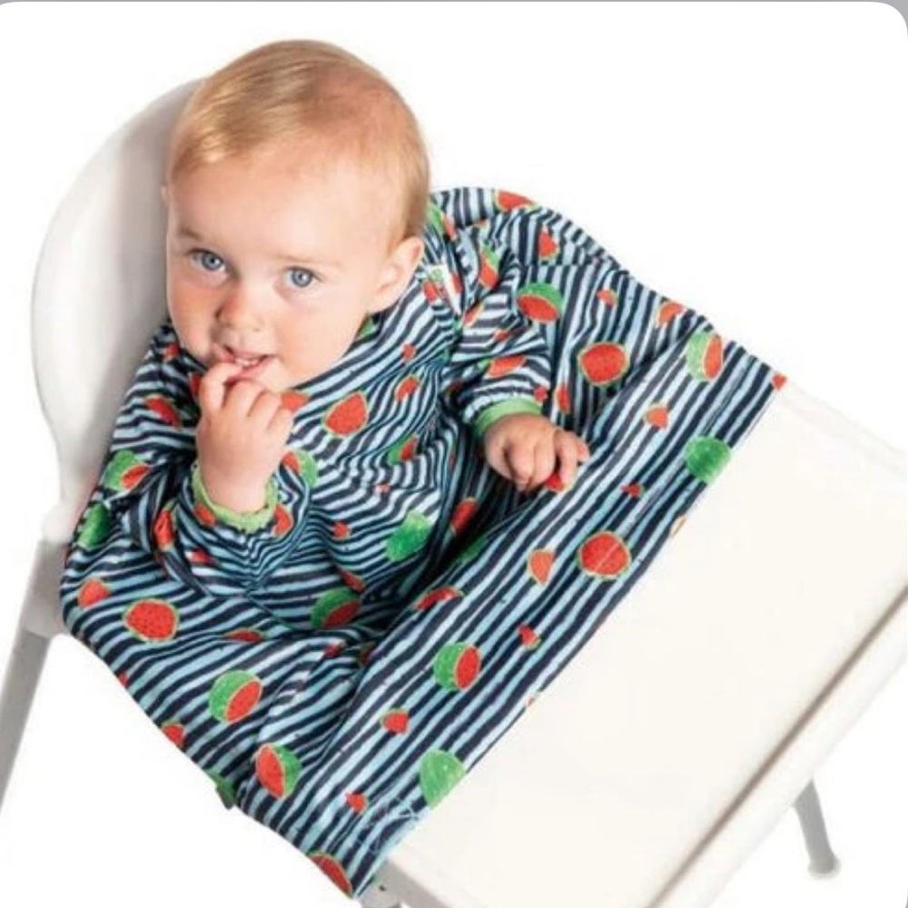 Set of 2 like new Bibado BLW bibs in watermelon